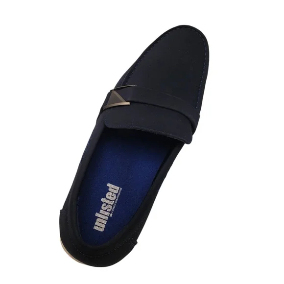 Unlisted by Kenneth Cole Mens Emersin Slip-Ons Loafers Navy display picture 3